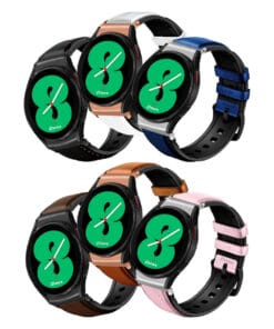 Correa de Cuero Para Samsung Galaxy Watch 4 con One Click