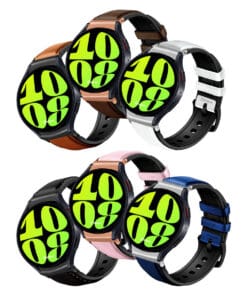 Correa de Cuero Para Samsung Galaxy Watch 6 con One Click