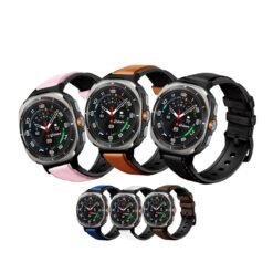Correa de Cuero Para Samsung Galaxy Watch Ultra con One Click