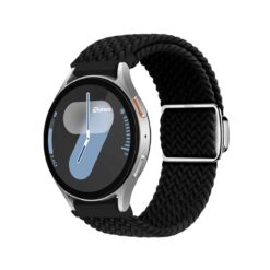 Correa de Nylon Para Samsung Galaxy Watch 7 con Broche Magnético - negro