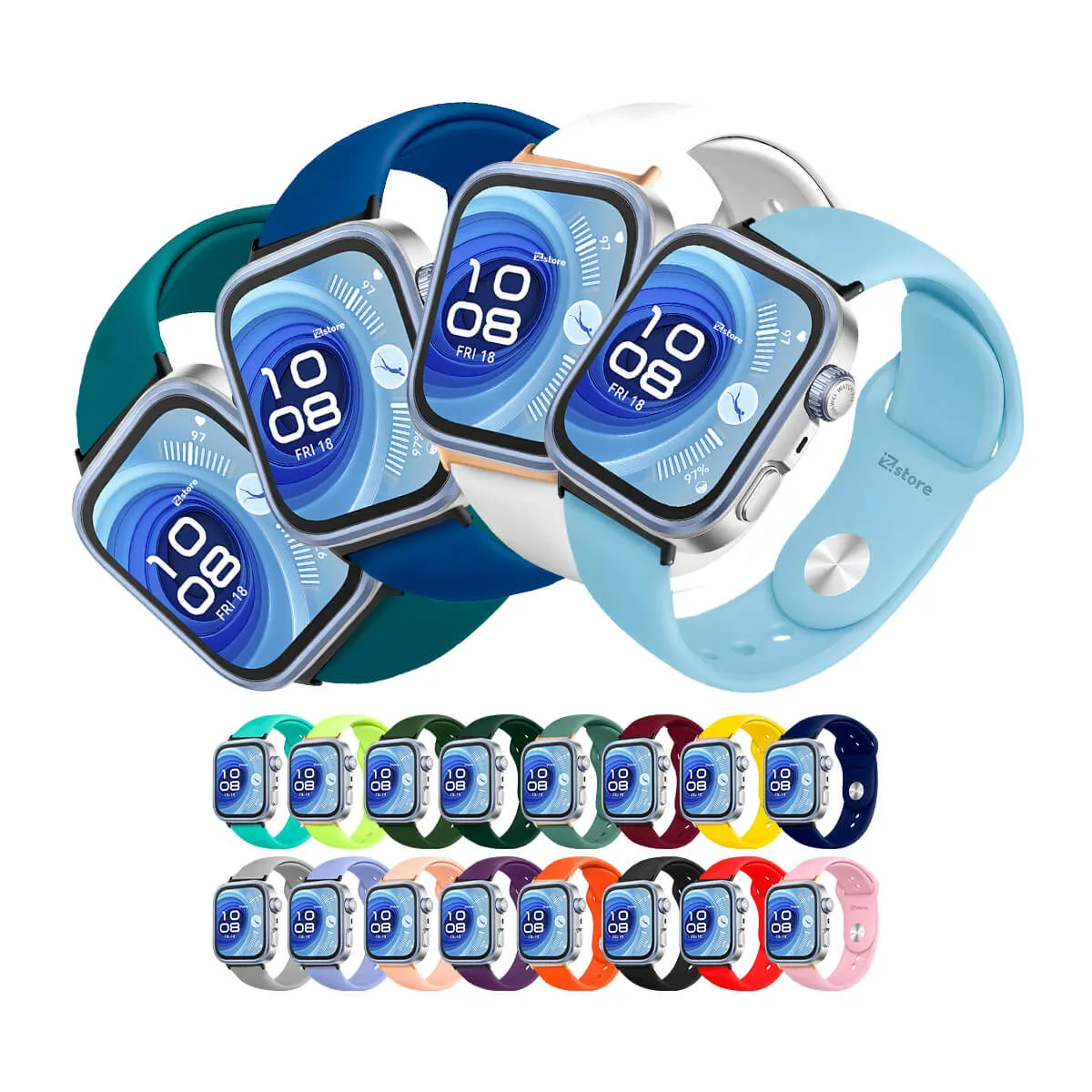 Correa Silicona Para Huawei Watch Fit 4 - 4 Pro Broche Metal