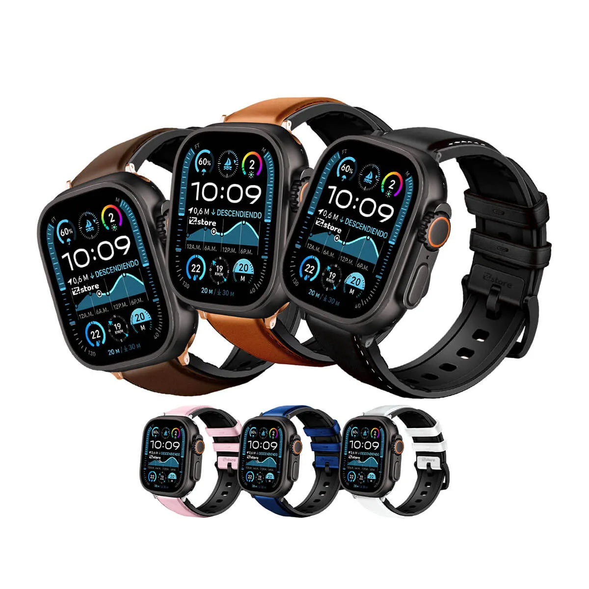 Correa de Cuero Para Apple Watch Ultra-Ultra 2