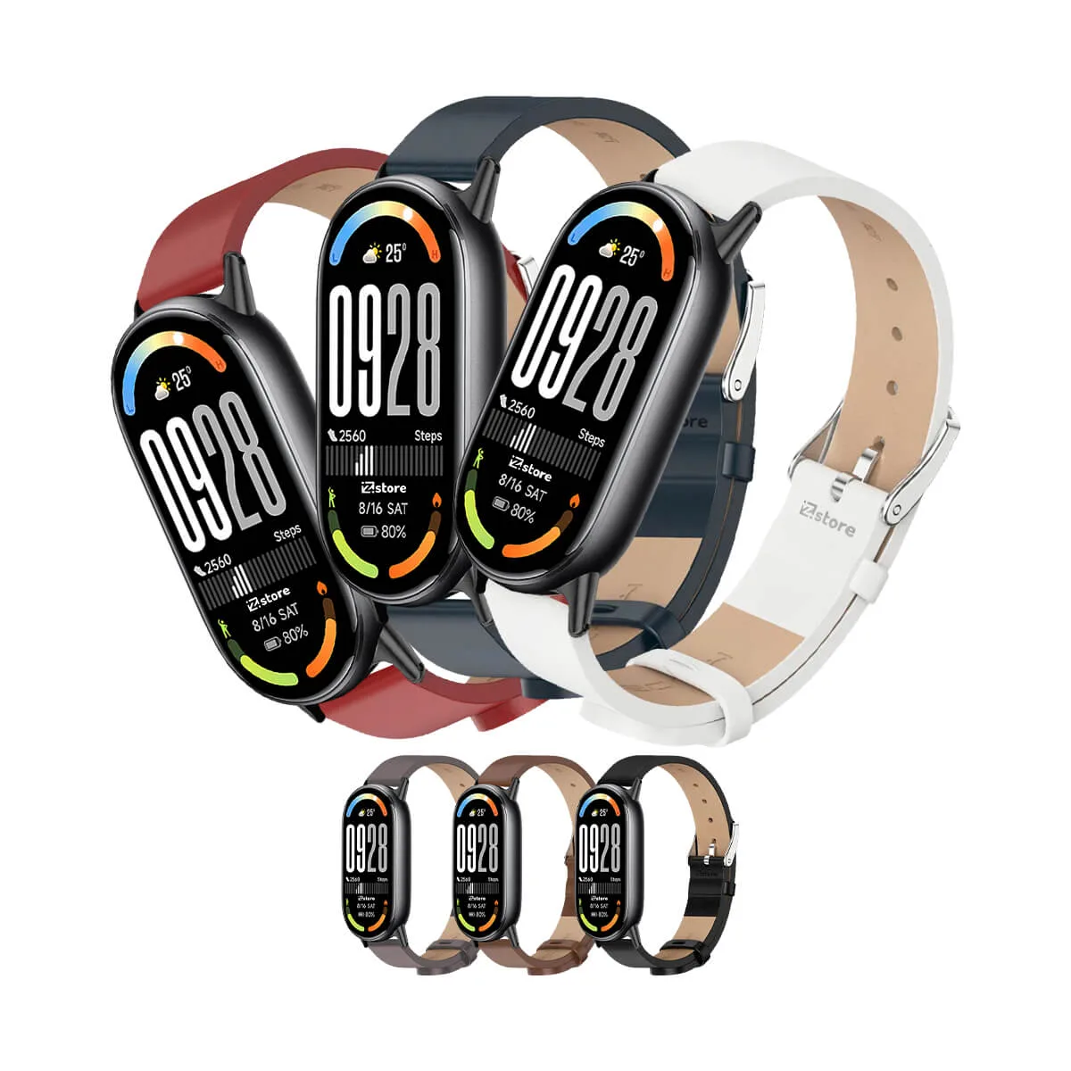 Correa de Cuero Para Xiaomi Mi Band 10 Hebilla