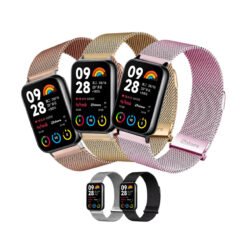 Correa de Metal Para Xiaomi Smartband 8 Pro Tipo Malla Magnética