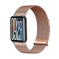 Correa de Metal Para Xiaomi Smartband 9 Pro Tipo Malla Magnética - Silver, Gold Rose