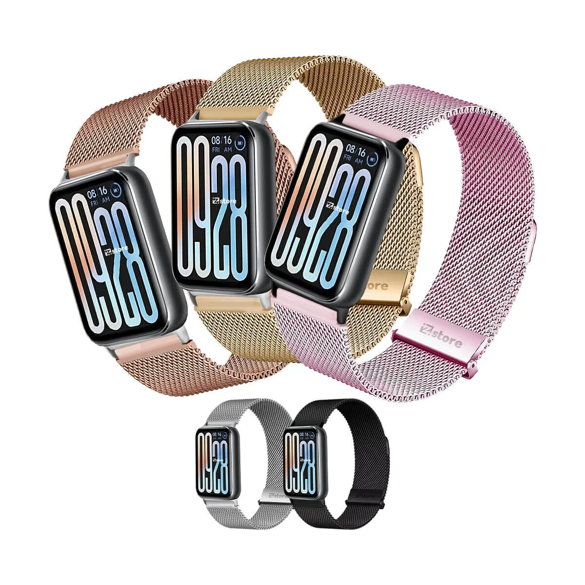 Correa de Metal Para Xiaomi Smartband 9 Pro Tipo Malla Magnética