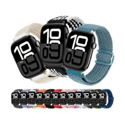 Correa de Nylon Para Apple Watch Serie 11 42-46mm Broche PVC