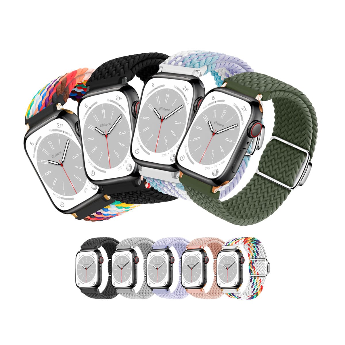 Correa de Nylon Para Apple Watch 38-40-41-42-44-45mm Broche