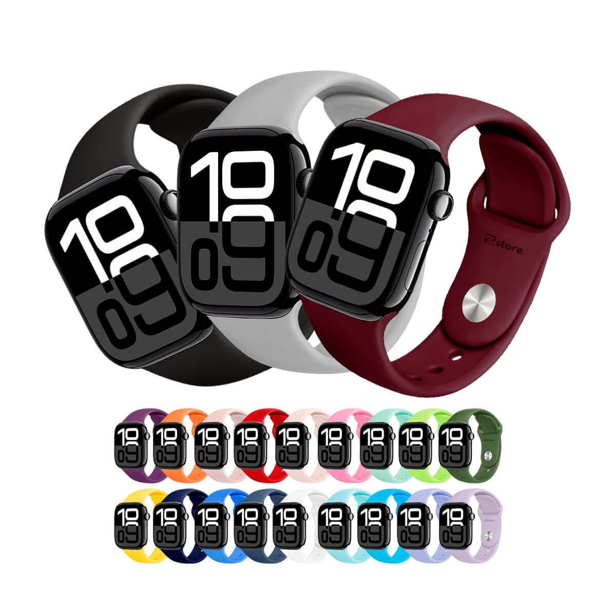 Correa de Silicona Para Apple Watch Serie 11 42-46mm