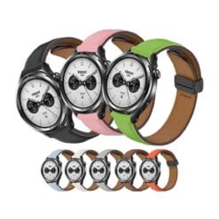 Correa de Cuero Para Xiaomi Watch S3-S4 Broche Magnético