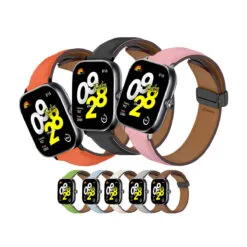 Correa de Cuero para Redmi Watch 4 Broche Magnetico