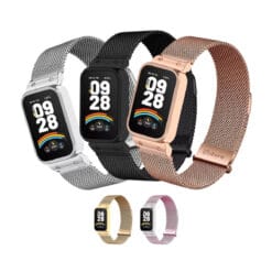 Correa de Metal Para Xiaomi Smartband 9 Active Tipo Malla Magnética