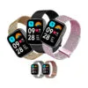 CORREA DE METAL PARA REDMI WATCH 3 ACTIVE TIPO MALLA MAGNÉTICA