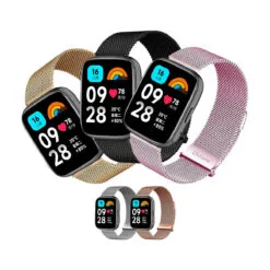 CORREA DE METAL PARA REDMI WATCH 3 ACTIVE TIPO MALLA MAGNÉTICA