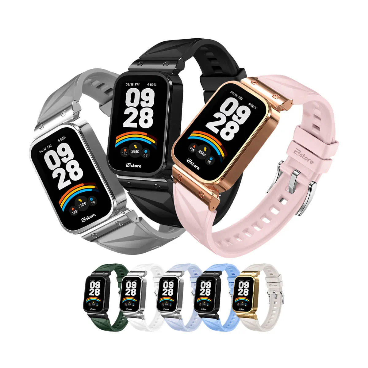 CORREA DE SILICONA PARA XIAOMI SMART BAND 9 ACTIVE HEBILLA
