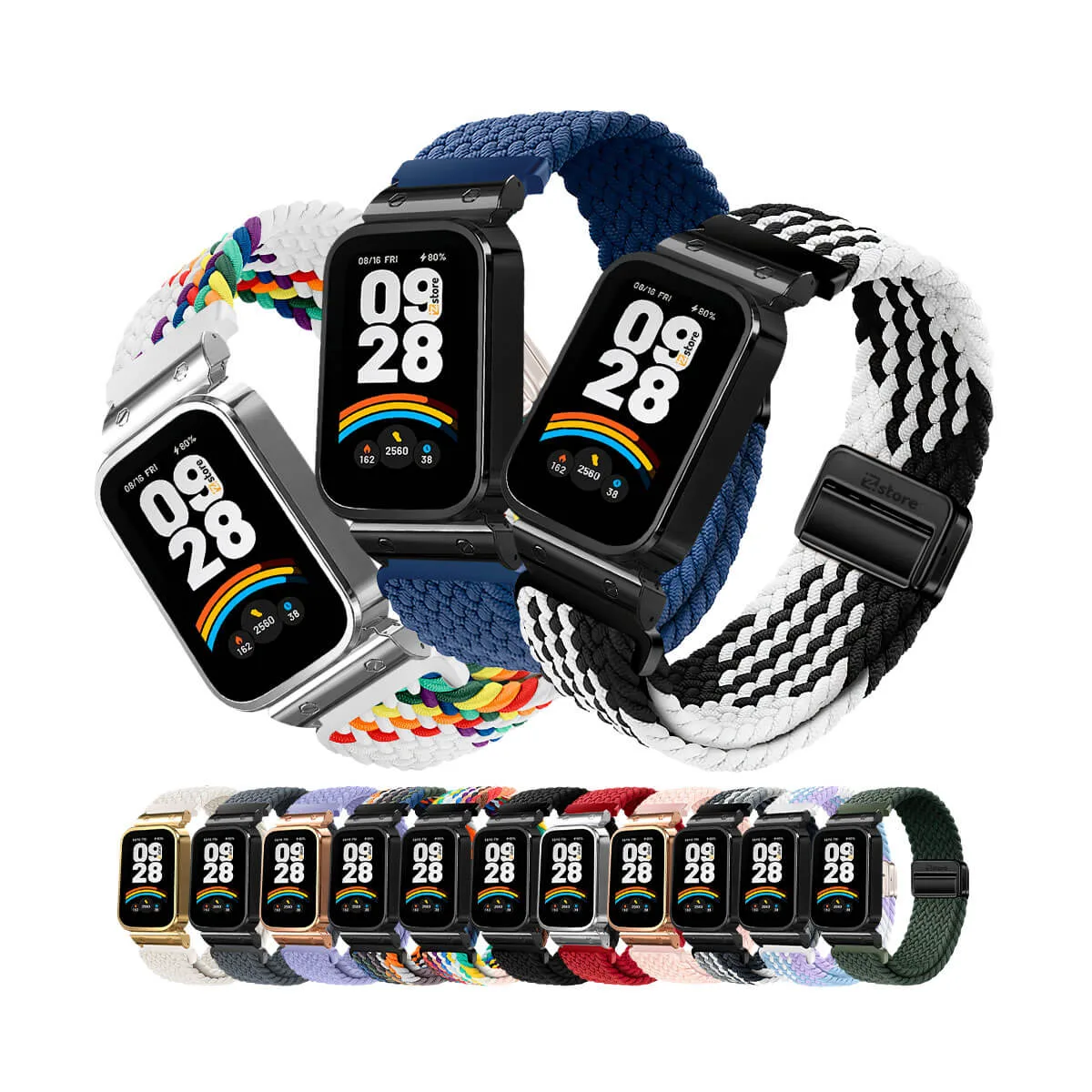 Correa de Nylon para Xiaomi Smart Band 9 Active con Broche Magnético