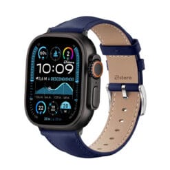 Correa de Cuero para Apple Watch Ultra-Ultra 2 con Hebilla - BLACK, AZUL