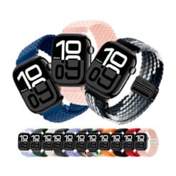 Correa de Nylon para Apple Watch Serie 10 con Broche Magnético