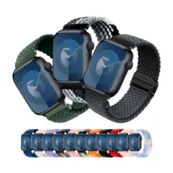 Correa de Nylon para Apple Watch Series 1-9 con Broche Magnético