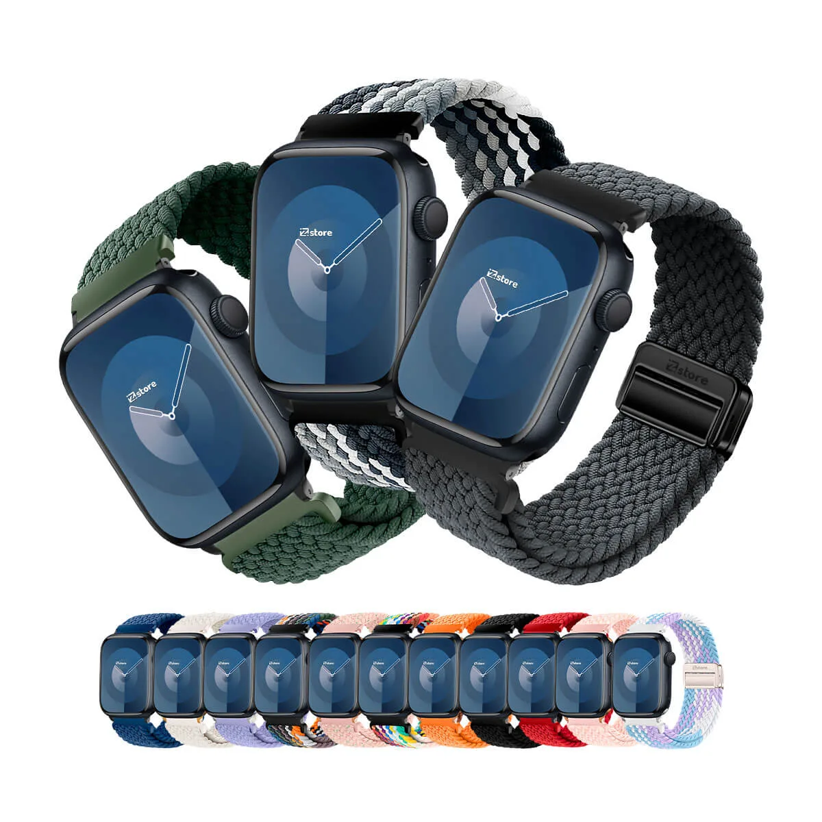 Correa de Nylon para Apple Watch Series 1-9 con Broche Magnético
