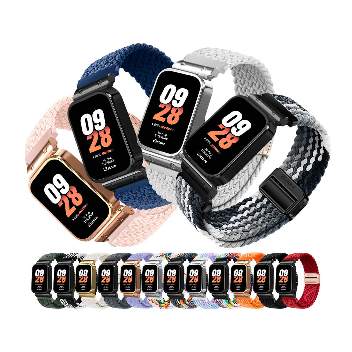 Correa de Nylon para Xiaomi Mi Band 8 Active con Broche Magnético