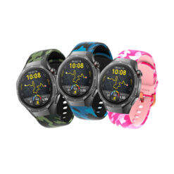 Correa de Silicona Camuflada para Huawei Watch GT5 Pro de 46mm con Hebilla
