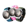 Correa de Silicona Camuflada para Huawei Watch 5 de 42mm con Hebilla