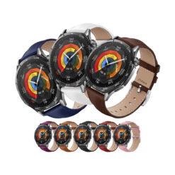 Correa de Cuero para Huawei Watch GT5 de 46mm con Hebilla